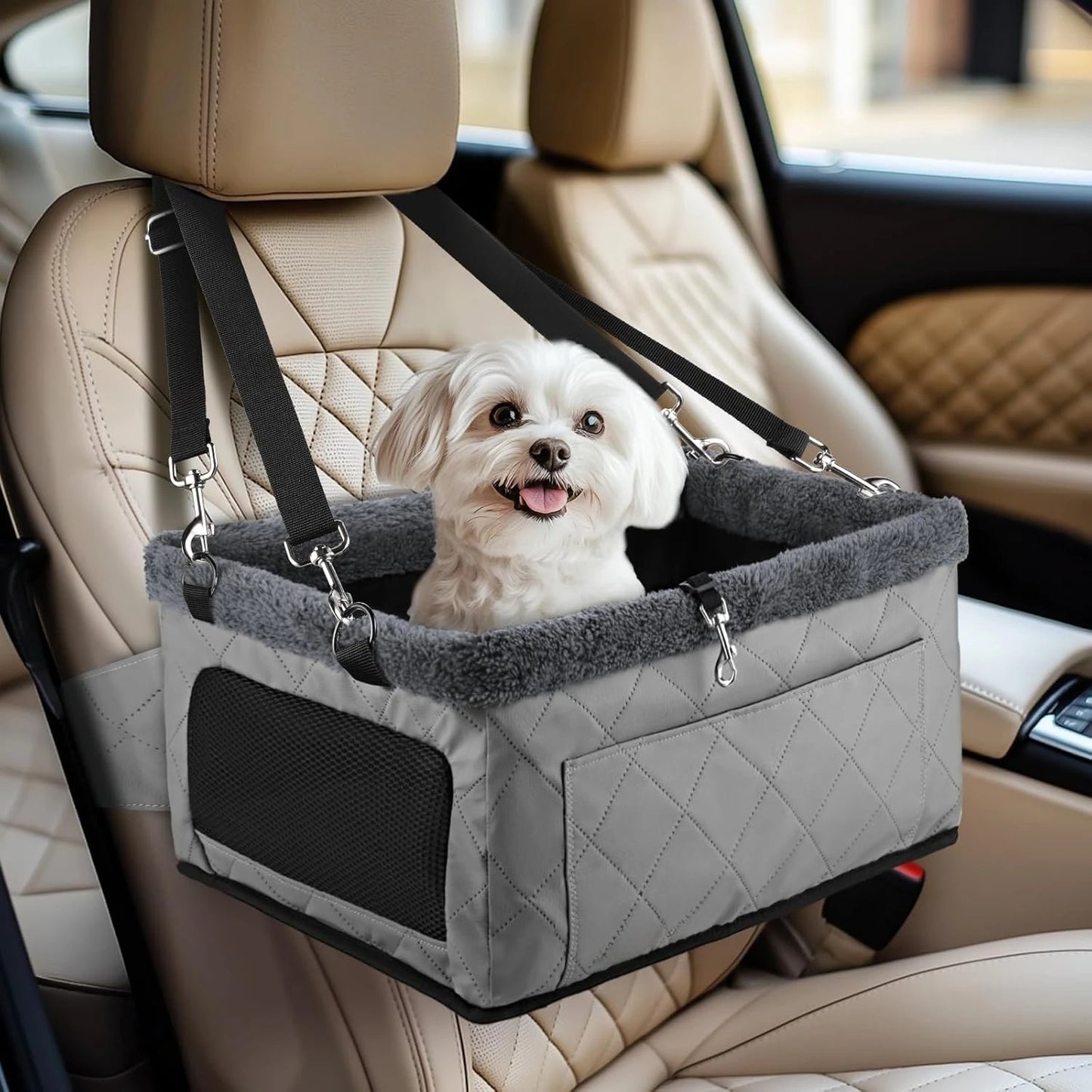 Elevated Travel Booster Dog Car Seat