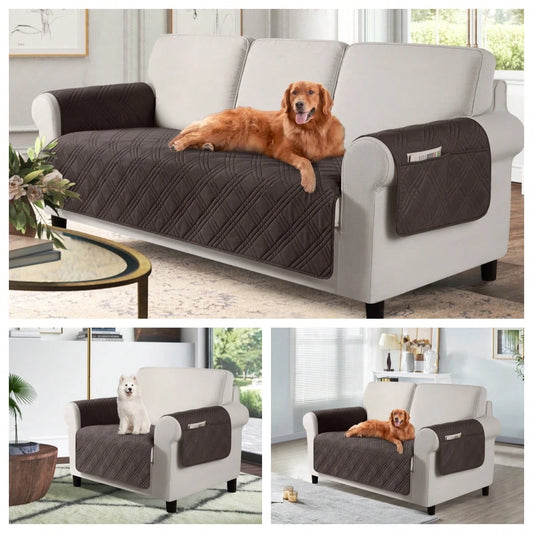 Tail & Timber™ Waterproof Pet Sofa Cover with Side Pocket