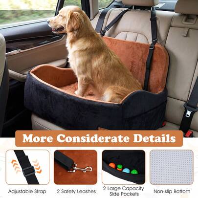 Tail & Timber Spacious Dog Car Booster Seat
