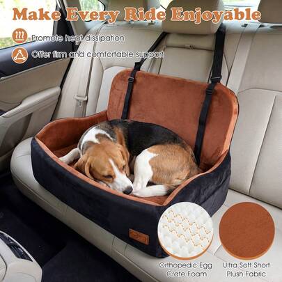 Tail & Timber Spacious Dog Car Booster Seat