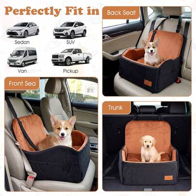 Tail & Timber Elevated Pet Car Booster Seat