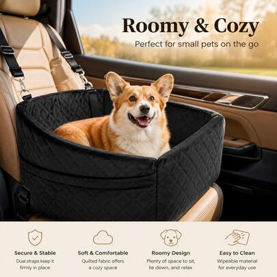 Tail & Timber Detachable Dog Car Travel Seat