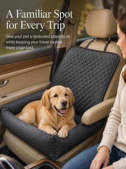 Tail & Timber Quilted Dog Car Travel Bed