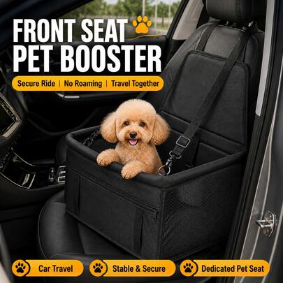 Tail & Timber Foldable Oxford Dog Car Booster Seat