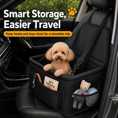 Tail & Timber Foldable Oxford Dog Car Booster Seat