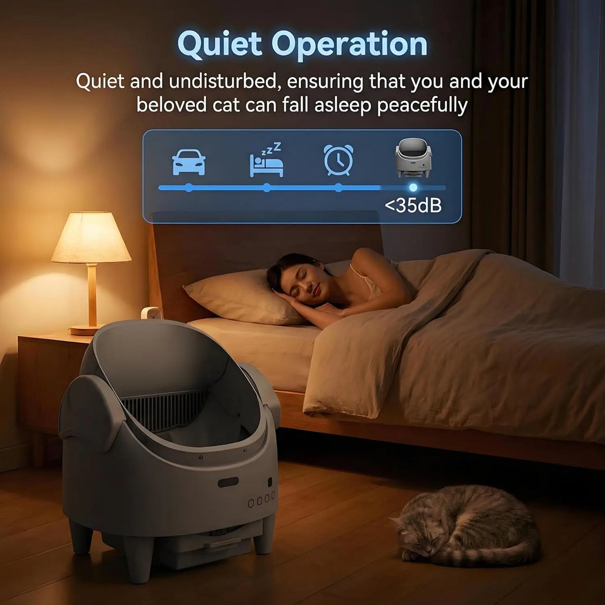 Tail & Timber Smart Open-Top Automatic Cat Litter Box
