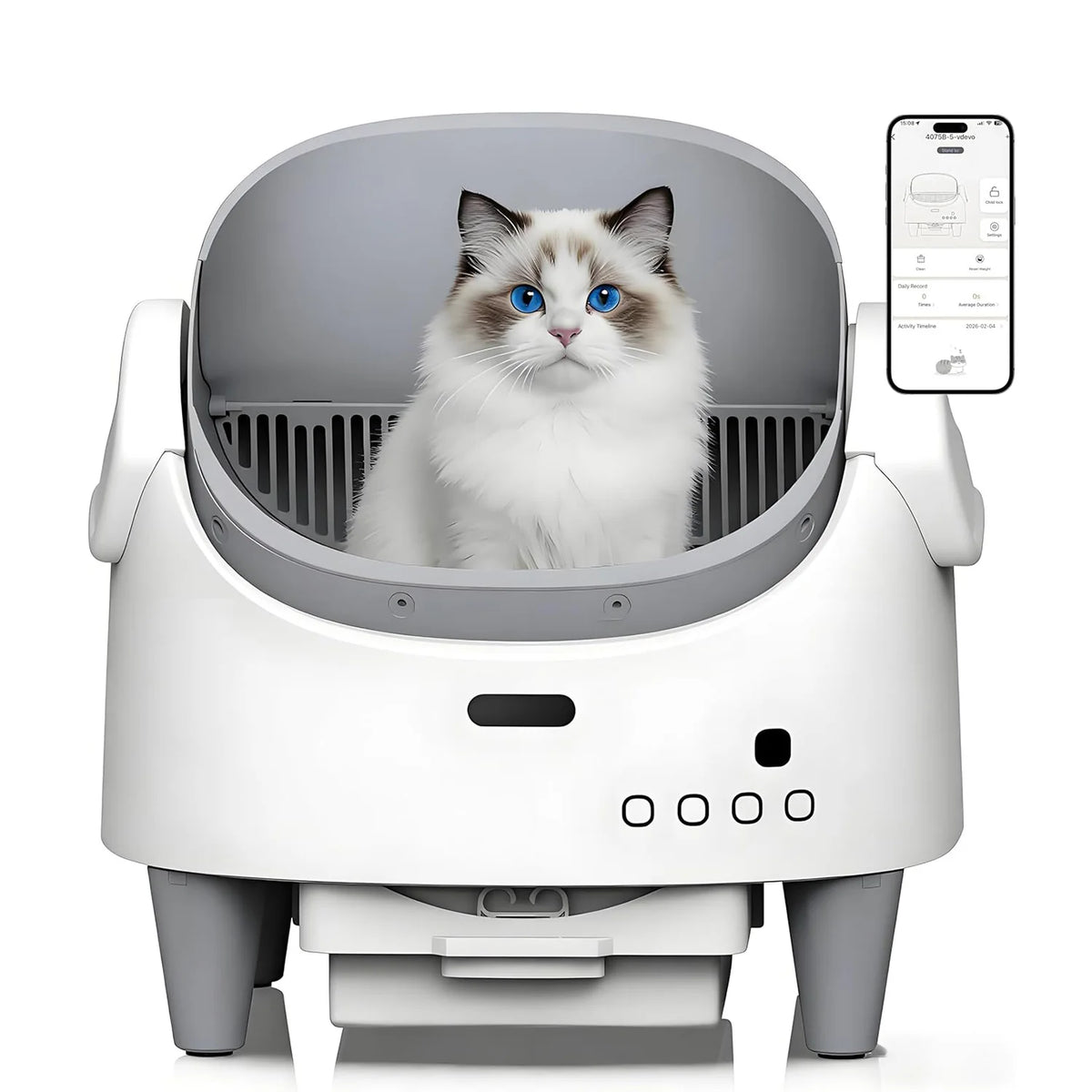 Tail & Timber Smart Open-Top Automatic Cat Litter Box