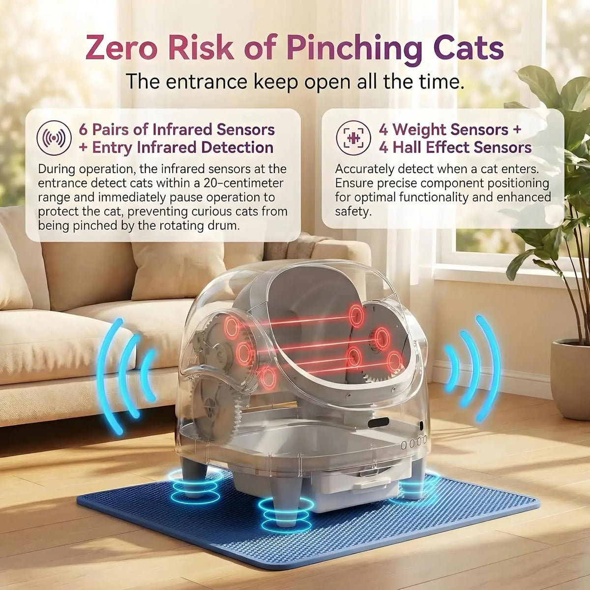 Tail & Timber Smart Open-Top Automatic Cat Litter Box