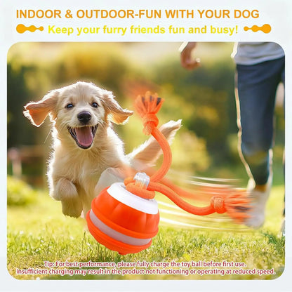 Tail & Timber Interactive Rolling Rope Ball