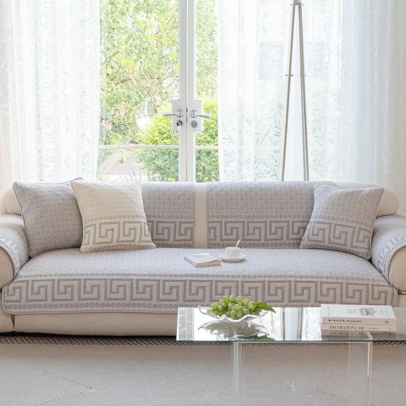 Tail & Timber™ Embroidered Anti-Scratch Pet Couch Protector