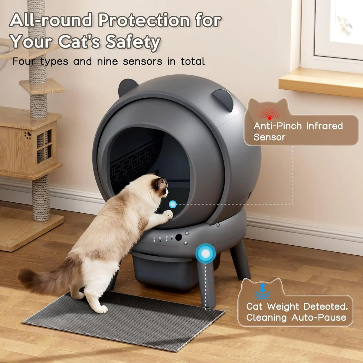 Tail & Timber Automatic Self-Cleaning Cat Litter Box