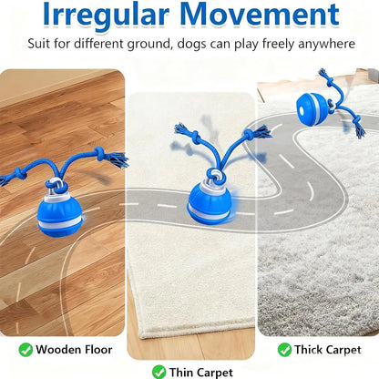 Tail & Timber Interactive Rolling Rope Ball