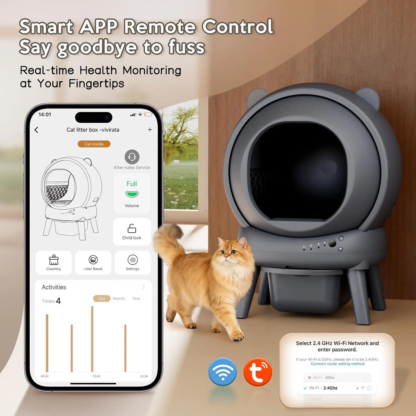 Tail & Timber Automatic Self-Cleaning Cat Litter Box