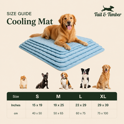 Cooling Pet Mat with Non-Slip Bottom