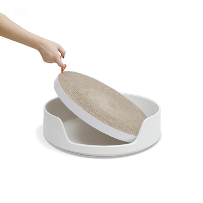 Tail & Timber Castle 2-in-1 Cat Litter Box with Scratch Mat