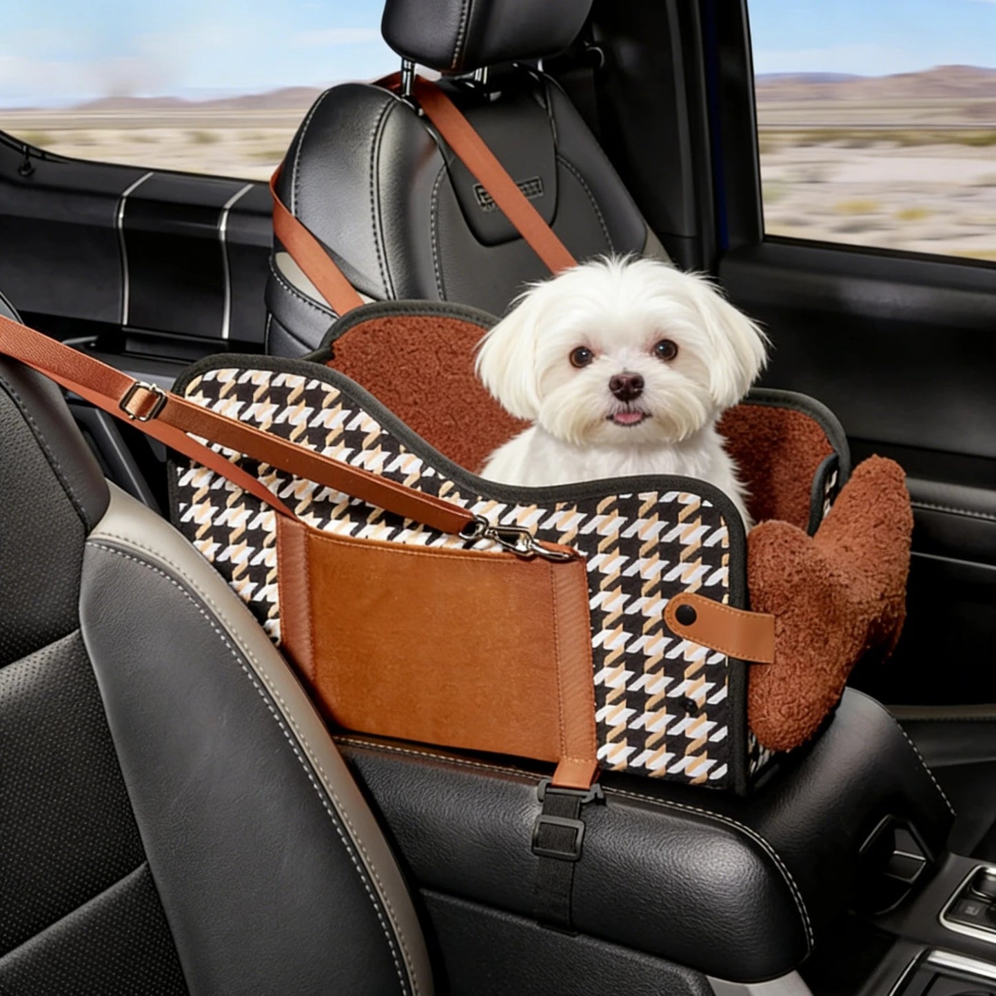 Center Console Pet Booster Car Seat