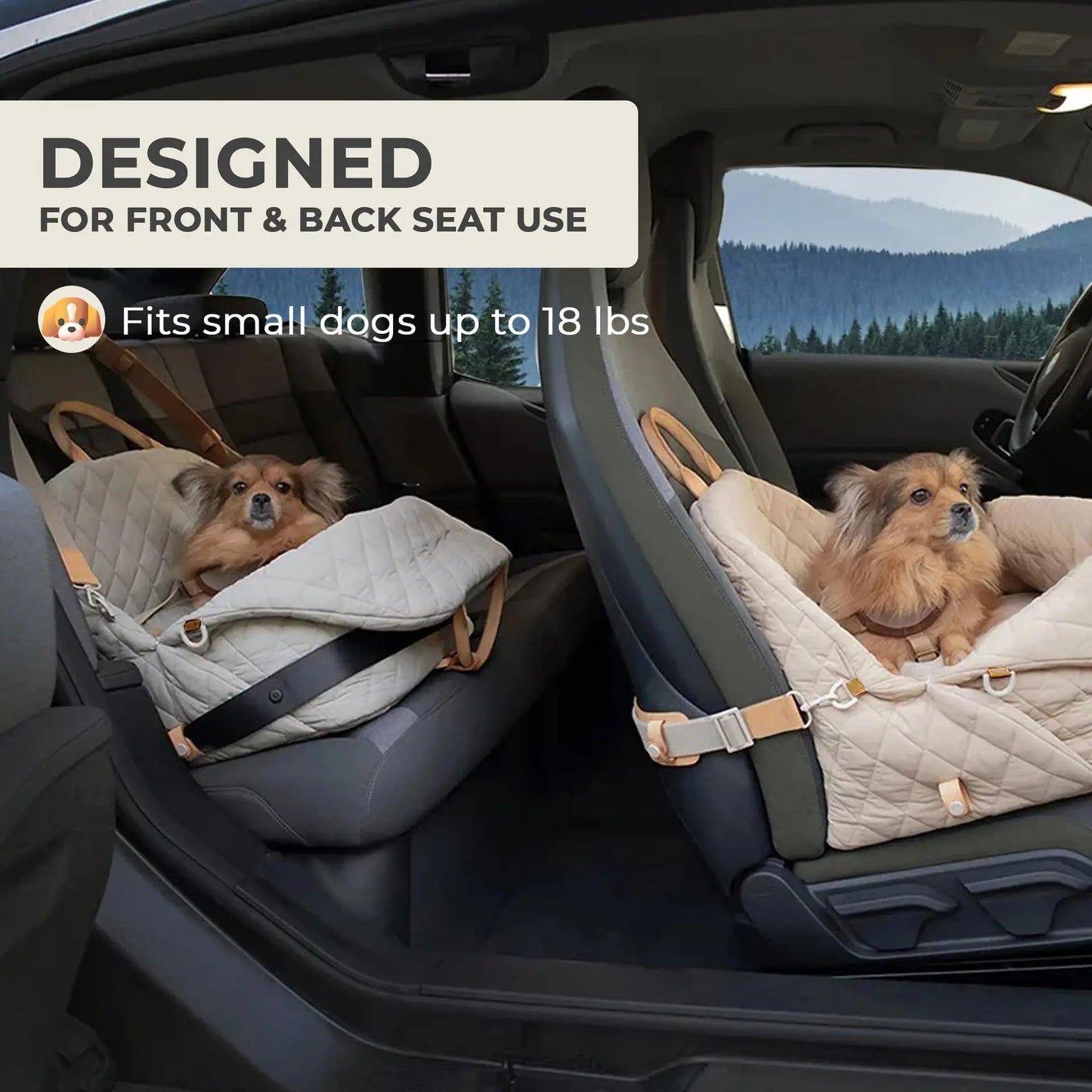 3-in-1 Travel Dog Car Seat & Carrier Bed