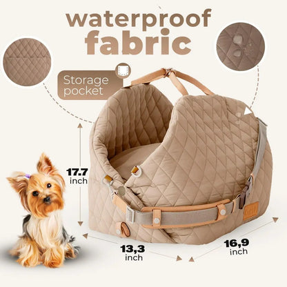 3-in-1 Travel Dog Car Seat & Carrier Bed