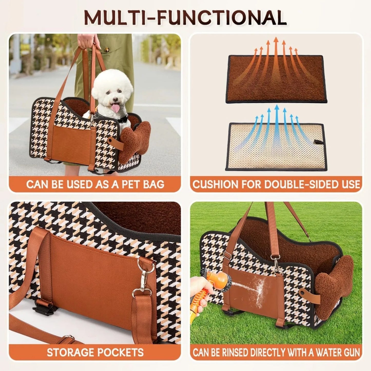 Center Console Pet Booster Car Seat