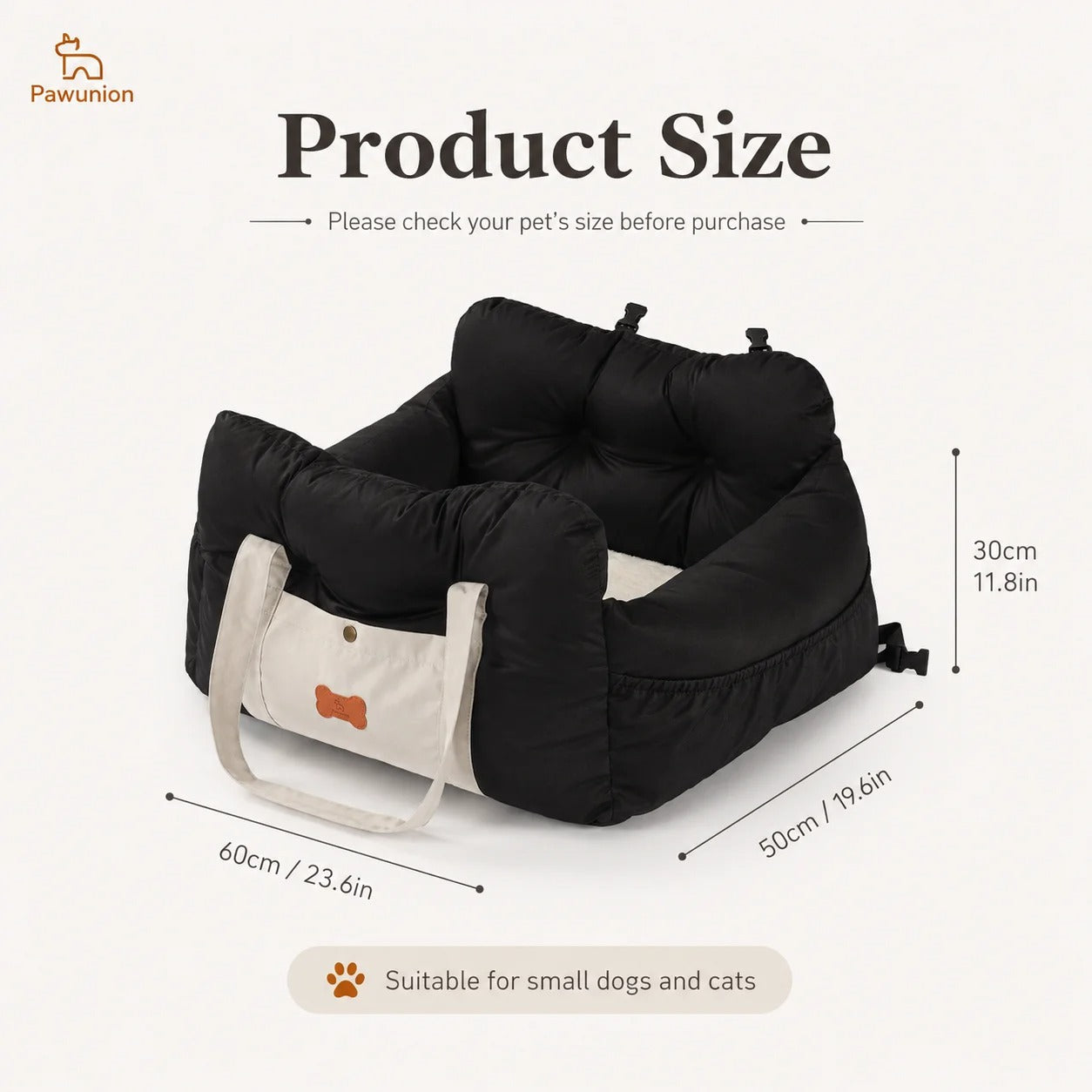 Cozy Plush Dog Booster Car Seat