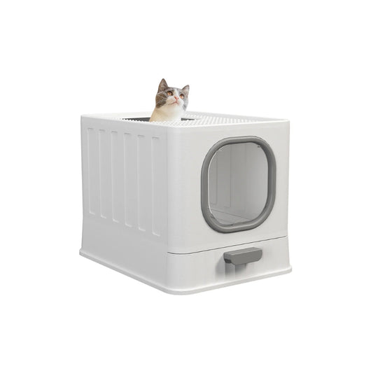 Tail & Timber™ Modern Top-Entry Enclosed Cat Litter Box