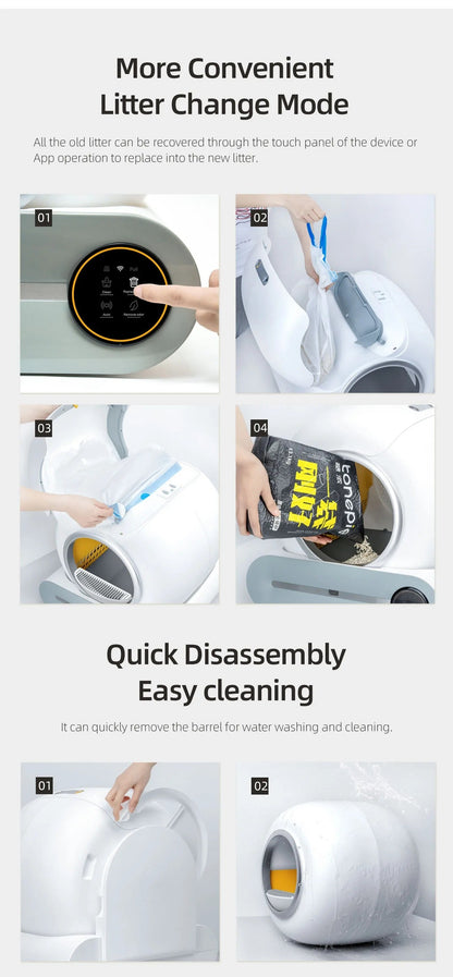 Tail & Timber™ Smart Self-Cleaning Cat Litter Box
